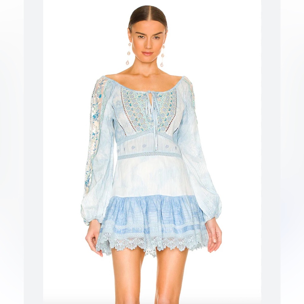 Love Shack Fancy Chelie Dress - Seagram Pearl BRAND NEW (size 8)